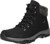 A black winter boot with gray accents and a knitted collar is shown against a white background. Anteprima dell’immagine prodotto