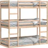 vidaXL Trojpatrová postel 80x200 cm z masivního Náhled obrázku produktu 1