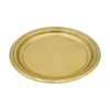 Metallteller Dekoteller rund Gold 30 cm Kerzenteller Produktbild-Vorschau 4