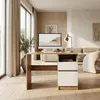 Kompaktný písací stôl 100 x 50 cm | Moderný počítačový a Náhľad obrázku produktu 6