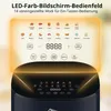 Uten Dual Blaze : Friteuse à air de 5,5 L, 2000 W, avec Voir les images du produit 4