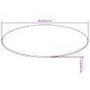vidaXL Tischplatte aus gehärtetem Glas rund 300 mm Produktbild-Vorschau 3