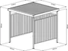 Unterstand Floraworld 214 x 214 cm anthrazit Produktbild-Vorschau 5