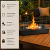 ZMH Bioethanol Tischkamin Edelstahl Tisch Kaminfeuer 35cm Produktbild-Vorschau 2