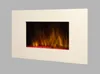 CHEMIN'ARTE - Elektryczny kominek ścienny Biały Loft 90 cm Podgląd zdjęcia produktu 5