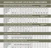 A size chart with multiple tables for different types of clothing, including standard sizes, stocky sizes, and slim sizes. Produktbild-Vorschau