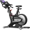 A studio shot of a black and silver exercise bike against a white background. Náhled obrázku produktu