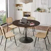 Moderner runder Esstisch(120 cm Durchmesser),vier Produktbild-Vorschau 1