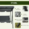 Outsunny Hollywoodschaukel mit Sitzpolster, 3-Sitzer Produktbild-Vorschau 5