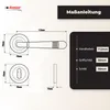 DOMINO Türgriff Drückergarnitur BB-Buntbart| Rund Rosette | Produktbild-Vorschau 4