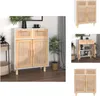 vidaXL Sideboard Weiß 60x30x75 cm Massivholz Kiefer und Produktbild-Vorschau 1