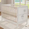 Merax Babybett 120 x 60 cm, Massivholz Kinderbett, 3-fach Produktbild-Vorschau 3