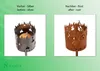 Gartenfackel für draußen Motiv Flamme - Rost - Set: Produktbild-Vorschau 3