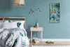 Dekor Leinwand Uhr Wandbilder 30x60 Gemälde Blumen Fluss Produktbild-Vorschau 4