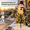 Weihnachts Schneemann Gartenstecker, solarbetrieben, Produktbild-Vorschau 4