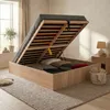 BETTKASTEN BILBAO mit Lattenrost/ Bett 160x200 - Eiche Hell Produktbild-Vorschau 1