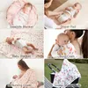 Coperta Momcozy in mussola, confezione da 4, con motivi Anteprima dell’immagine prodotto 6
