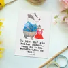 Mr. & Mrs. Panda Postkarte Modedesignerin Herz - Weiß - Produktbild-Vorschau 2