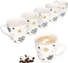 6x Stars black gold hrnky na kávu 300ml kameninové hrnky 6 Náhled obrázku produktu 1