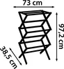 Sepio Wäscheständer Ausziehbar 80 cm, Ausziehbare Produktbild-Vorschau 7