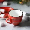 Wilmax Espressotasse mit Untertasse 110 ml Rot Porzellan Produktbild-Vorschau 9