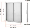 Prístupové dvierka na gril VEVOR, 790 x 790 x 46 mm, Náhľad obrázku produktu 8