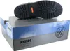 The sole of a black boot rests on top of a JOMOS shoe box. Voir les images du produit