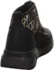A black sneaker boot with a decorative pattern. Produktbild-Vorschau