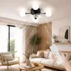 ZMH Stropný ventilátor s osvetlením G9 Tichý stropný Náhľad obrázku produktu 1