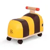 B. Voiture à roulettes en bois - Abeille à roulettes en Voir les images du produit 3