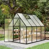 UISEBRT Premium Gewächshaus Aluminium 230x180x195cm, 4.14m² Produktbild-Vorschau 9