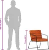 Fauteuil marron clair cuir véritable Voir les images du produit 7