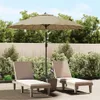 vidaXL Sonnenschirm mit Aluminium-Mast 270 cm Taupe Produktbild-Vorschau 2