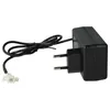 A black power adapter with a European plug and a white connector on a white background. Anteprima dell’immagine prodotto