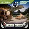 tillvex® Alu Parasol Rectangulaire Ø 330 cm avec LED Voir les images du produit 6