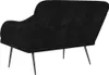 vidaXL Sitzbank Schwarz 110x76x80 cm Samt Produktbild-Vorschau 5