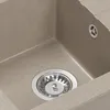 VBChome Lavello in granito beige con rubinetteria 55 x 44 Anteprima dell’immagine prodotto 3