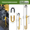 Lenkradkralle Pedalschloss universal Diebstahlsicherung Produktbild-Vorschau 3