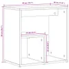 Design Beistelltisch Schwarz 50x30x50 cm Holzwerkstoff, Produktbild-Vorschau 10