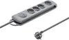Qoltec 50163 přepěťová ochrana Grey 4 zásuvky 230 V 1,5 m Náhled obrázku produktu 2