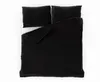 A top-down view of a black duvet and two black pillows on a white background. Náhled obrázku produktu