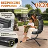 Fotel wiszący ELONEO z podstawą, wygodny fotel bujany do Podgląd zdjęcia produktu 4
