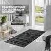 Teppichläufer 60x180 cm, schwarz (Shadow Grid) rutschfester Produktbild-Vorschau 4