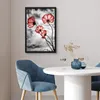 MuchoWow® MuchoWow® Gerahmtes Poster Blumen - Schwarz - Produktbild-Vorschau 5