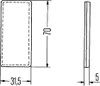 HELLA Rückstrahler 8RA 004 412-021 Hinten 6mm 69mm 32mm 6mm Produktbild-Vorschau 6