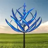 Garten Windspiel Metall 90cm Lotus Design, stabiler Produktbild-Vorschau 3