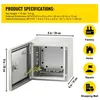 Stahl-Elektrokasten - 8 x 8 x 6 Zoll - Kohlenstoffstahl - Produktbild-Vorschau 7