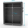 Intirilife Faltschrank 108x170x45 cm in ASCH GRAU - mit Produktbild-Vorschau 2