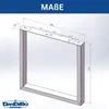 DanDiBo 2x Tischbeine Edelstahl 72 x 70 cm Tischgestell Produktbild-Vorschau 3