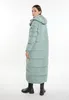 Cappotto lungo trapuntato da donna AODA - verde, M Anteprima dell’immagine prodotto 3